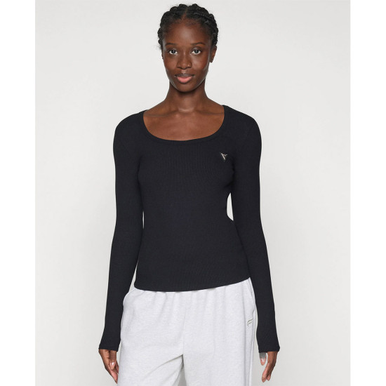 Guess Γυναικεία μακρυμάνικη μπλούζα Colette Long Sleeved Rib Top